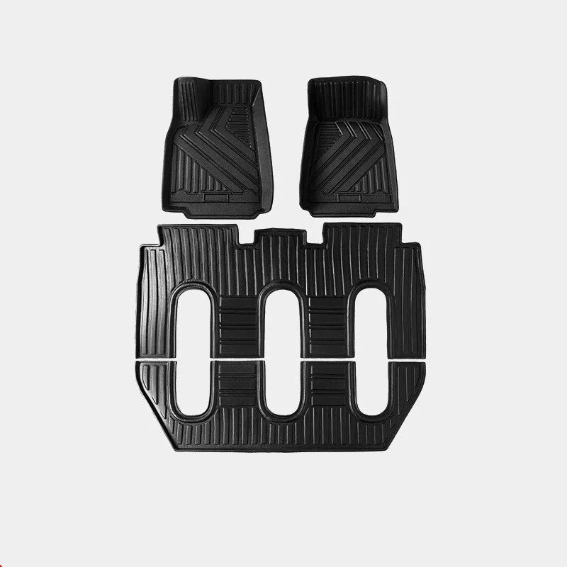 Tesla Model X waterproof rubber floor mats and boot liner for left-hand drive vehicles