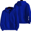 Men's solid colour loose fit zip-up sports jacket on hanger