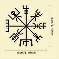 Square 13x13cm vinyl car and notebook sticker with adhesive backing.