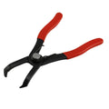 Red interior round nail removal pliers with 50# carbon steel jaws and PVC handle for car door panel repair