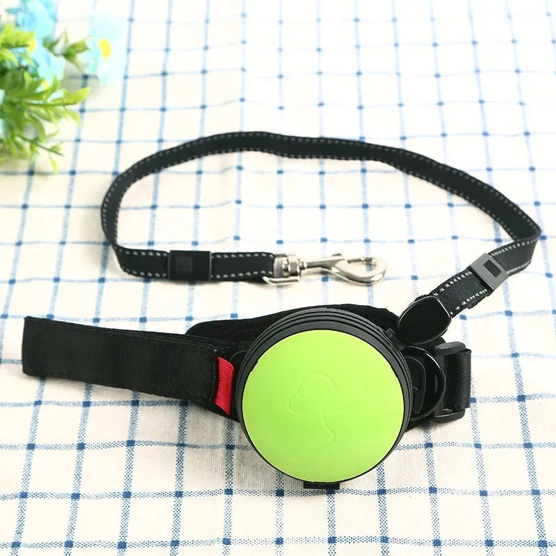 Pet Holding Hands automatic retractable dog leash extended to 3 metres with colourful nylon cord.
