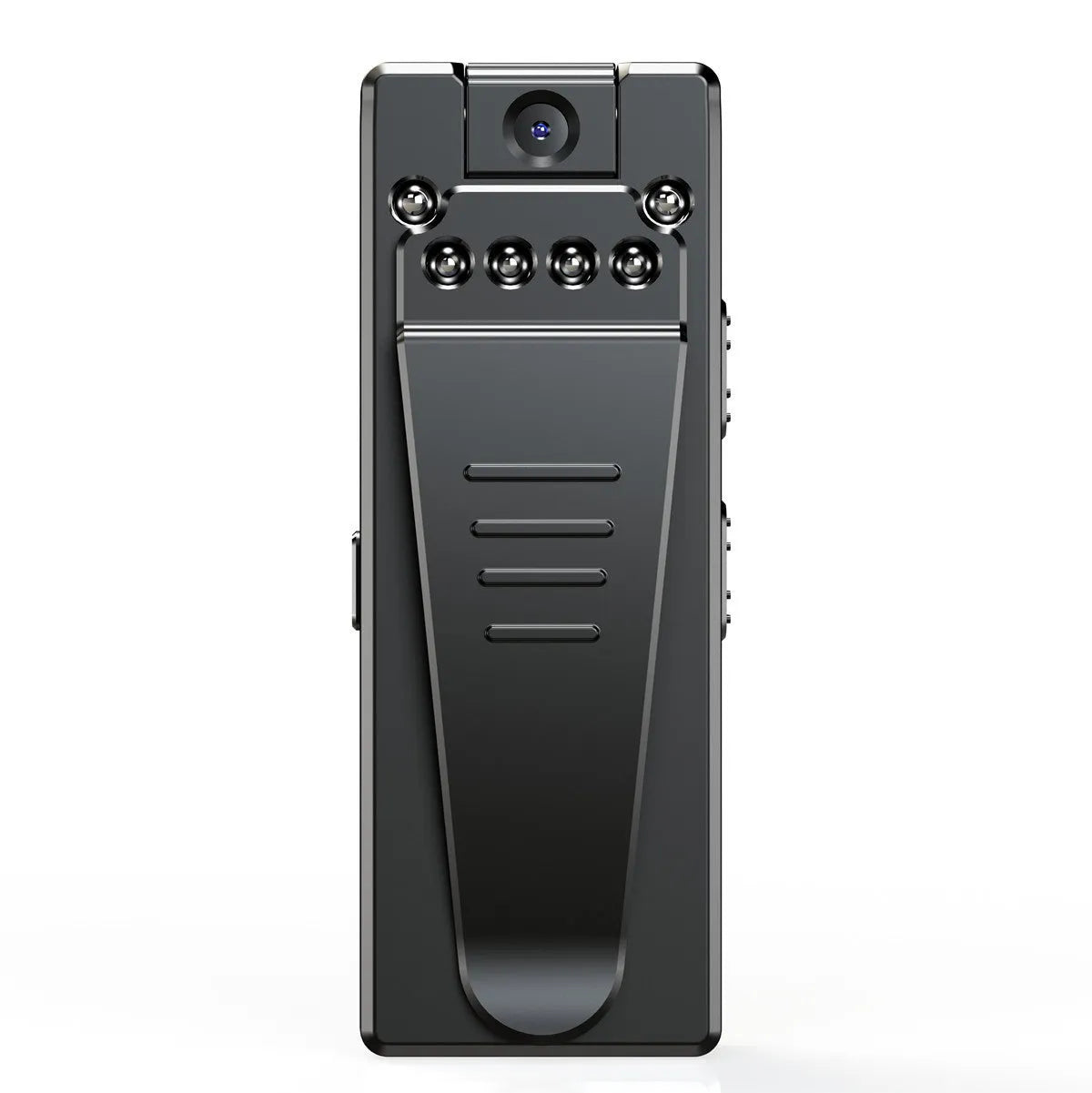 Black 1080p HD DV home camera with a rotatable lens on an ABS plastic body.
