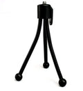 Small black iron frame mini tripod clamp for iPhone with collapsed telescopic legs and ball head