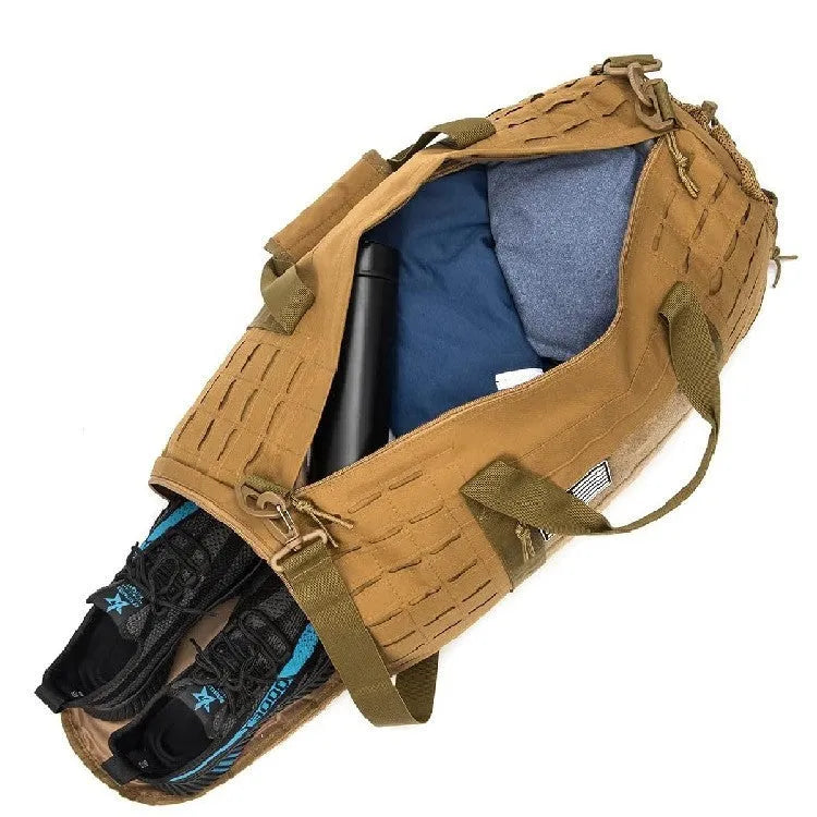 Men's waterproof Oxford cloth sports fitness handbag with air pillow belt in khaki, green, or black