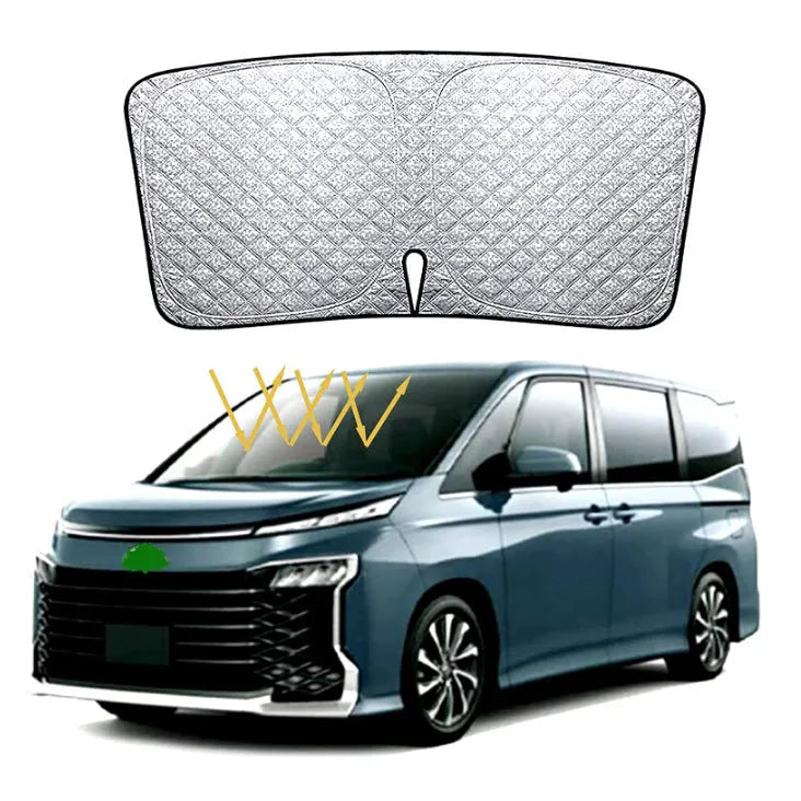 Silver reflective car windshield sunshade cover for Toyota Noah Voxy 90 Series models