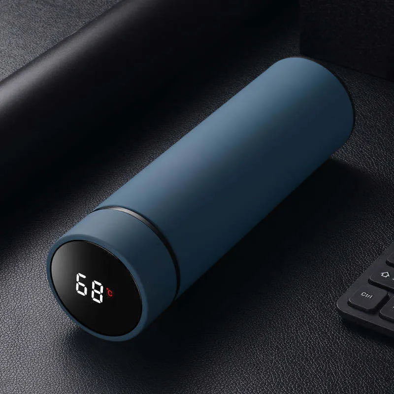 450ml stainless steel vacuum insulated water bottle with copper layer in black, red, gold, and blue colour options