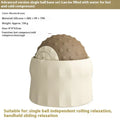 Massage ball set for cold and hot compress therapy in green and brown colours