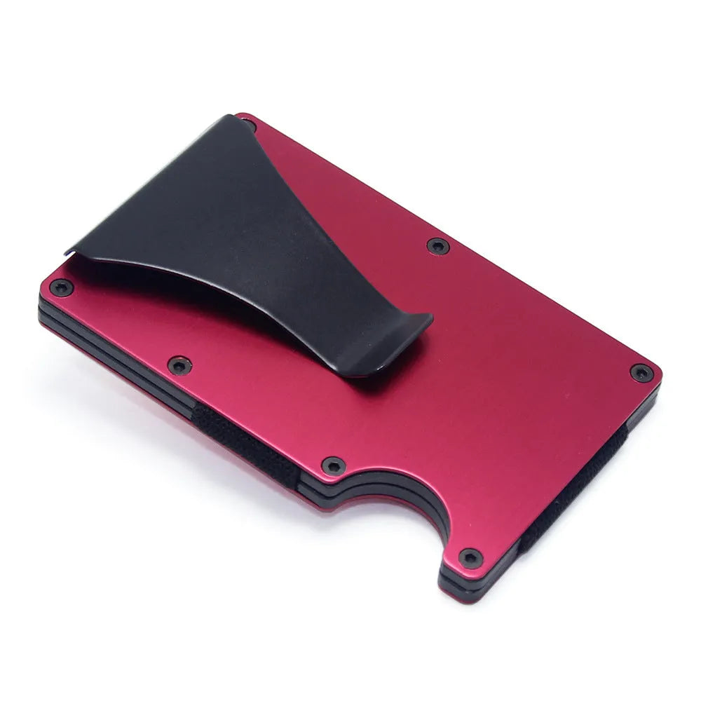 Carbon fibre card holder wallet with geometric design in multiple finish options