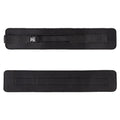 Black weight-bearing hip bridge auxiliary strap with load-bearing belt for fitness training