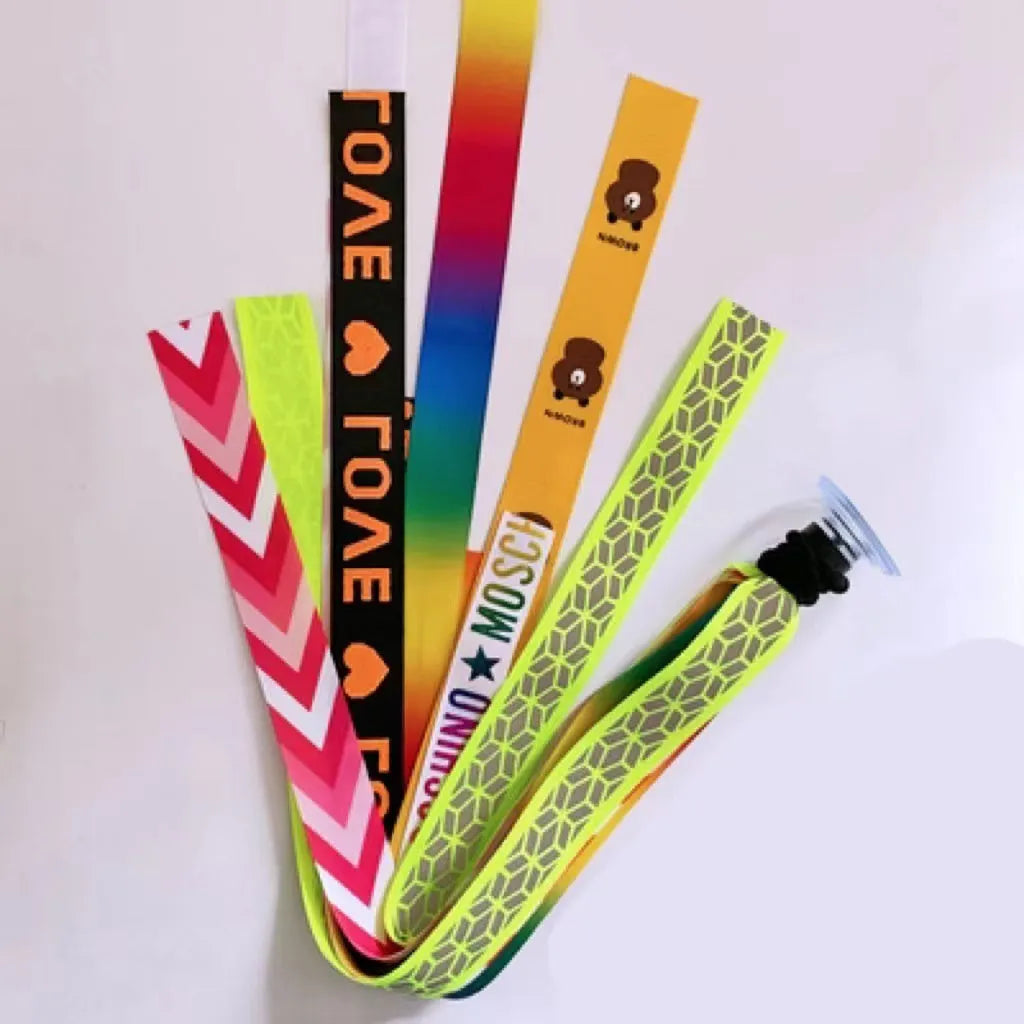 Children's decorative helmet streamer ribbon in multiple colours for roller skating and skiing safety gear.