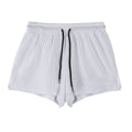 Men's black and white nylon quick-drying summer shorts in sport leisure style