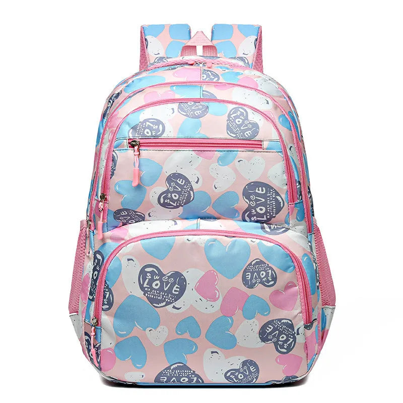 Children's large capacity Oxford cloth backpack with air pillow belt system in multiple colour options