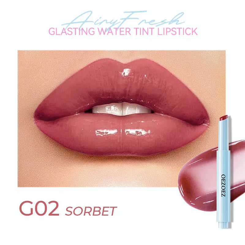 Waterproof moisturising lipstick stick in 1.8g size with six colour shade options