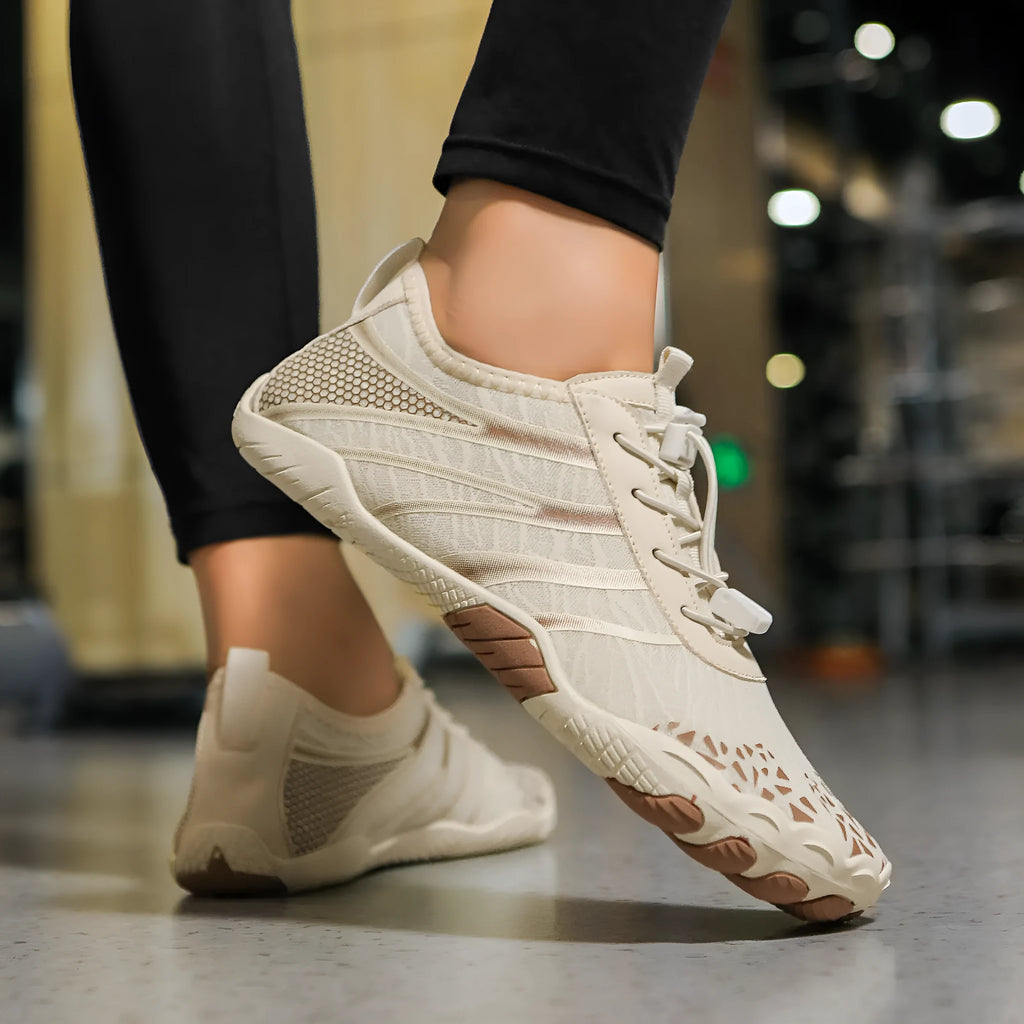 Casual beach running shoes with Lycra stretch fabric upper in multiple colour options