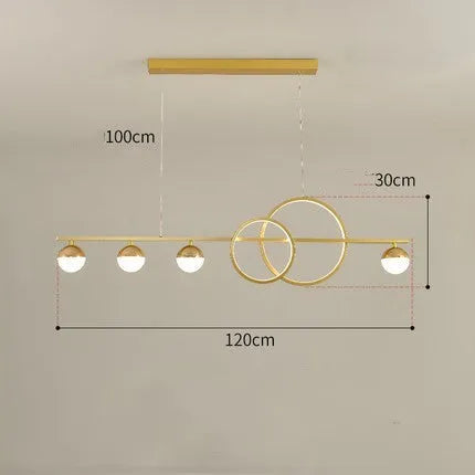 Rectangular aluminium ceiling light in Nordic design with remote control, available in black or gold finish