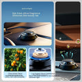 Black solar car aromatherapy decoration with electromagnetic de-icing device on car dashboard