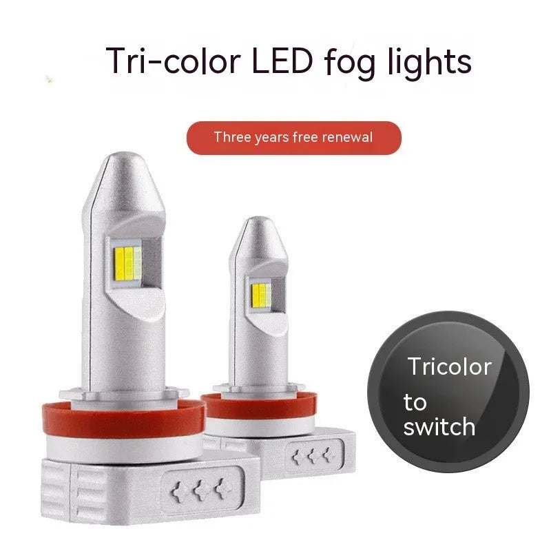 Super stable universal LED fog lamp bulb with aluminium housing for car and motorcycle.
