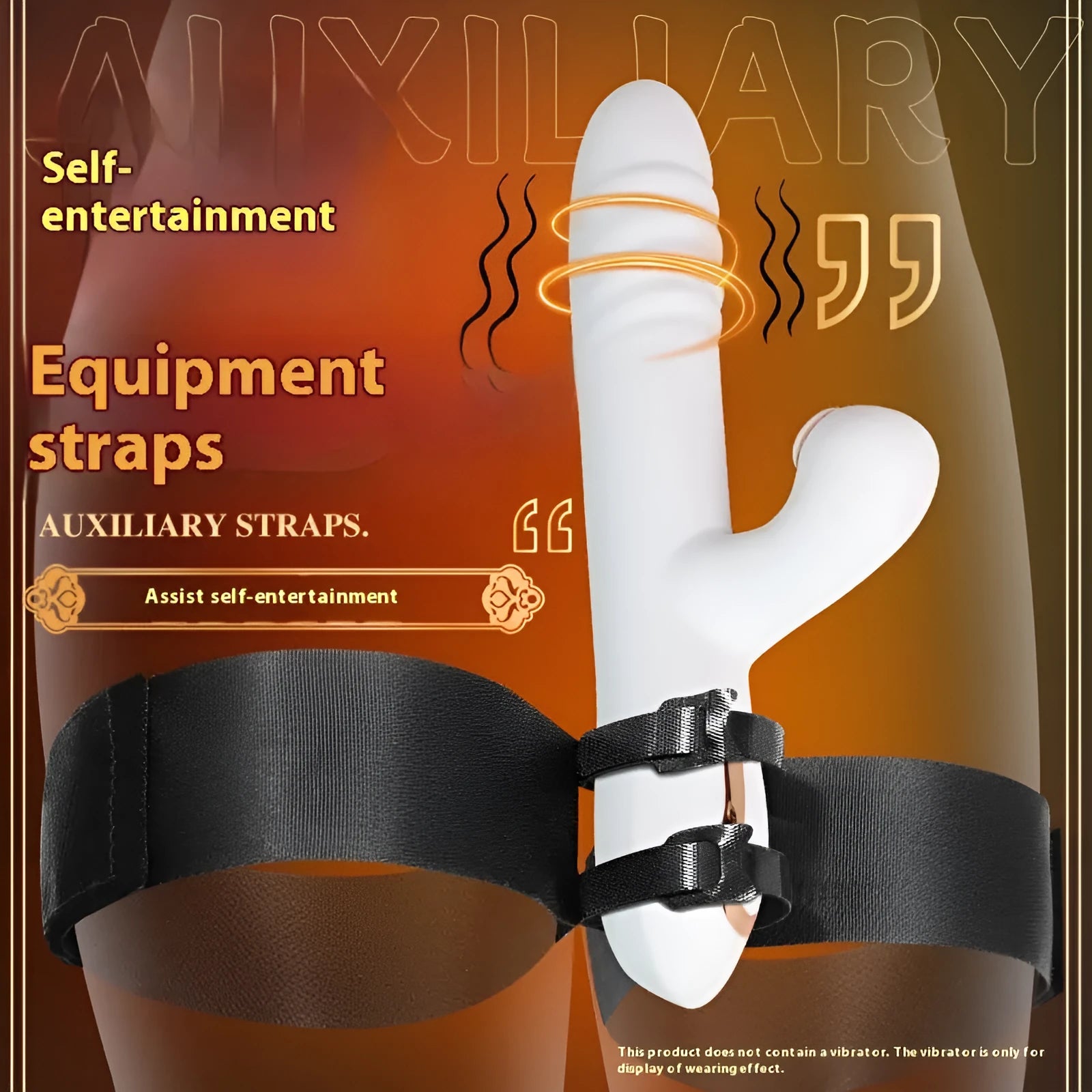 Black knitted belt strap for women's toy tools and harness-compatible adult products