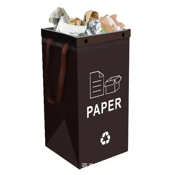 Blue reusable waterproof 40-litre PP plastic storage bag for recycling and waste sorting.