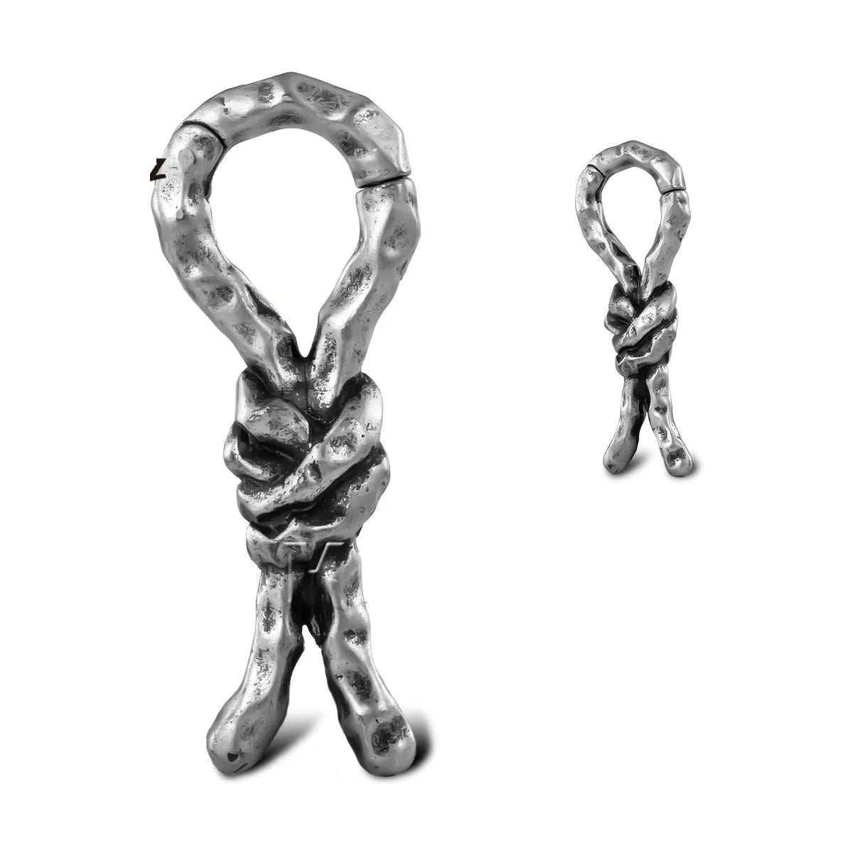 Copper bending and connecting piercing earrings measuring 4mm for auricle or ear amplifier placement