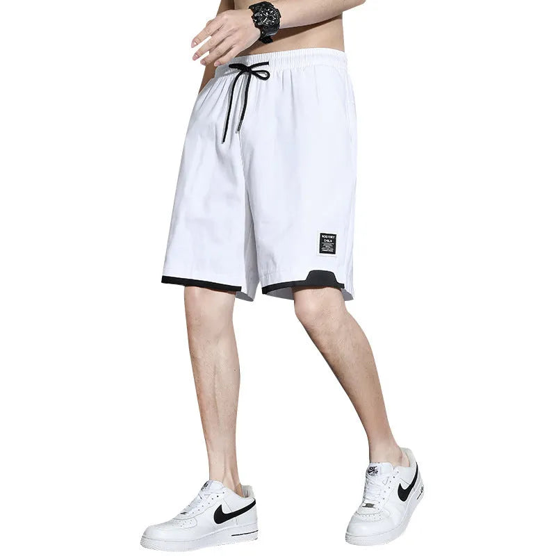 Cotton shorts for boys in black, khaki or white colours with mid waist design and extended sizing options