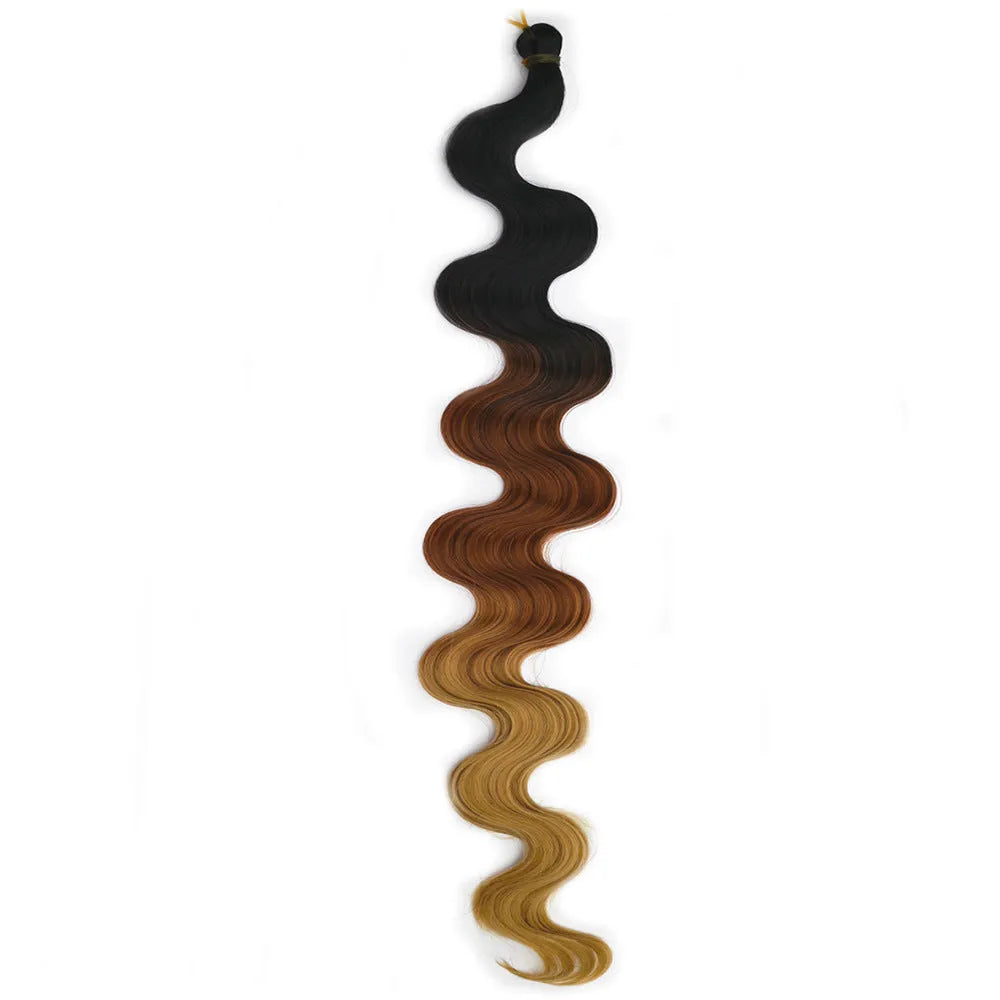 Wine red 24-inch crochet braid hair extensions with big wave texture on display