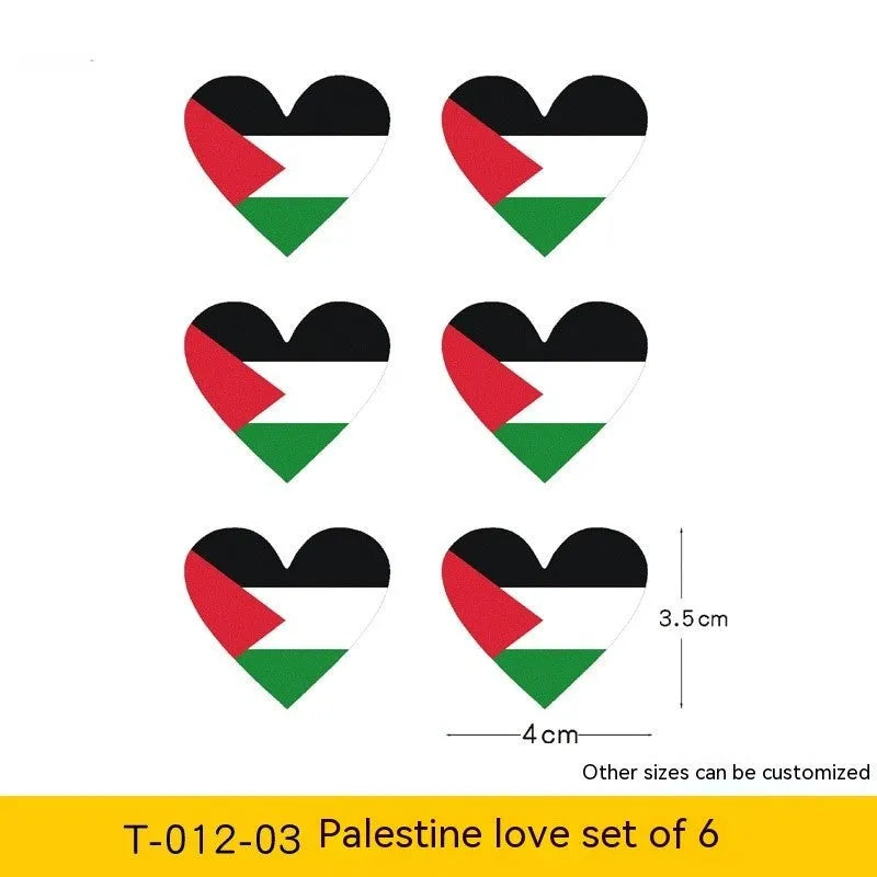 Palestinian flag car decal sticker with three design variations