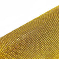 Sheet of rhinestone stickers with hot drilling glue net in various colours including red, black, and light green.