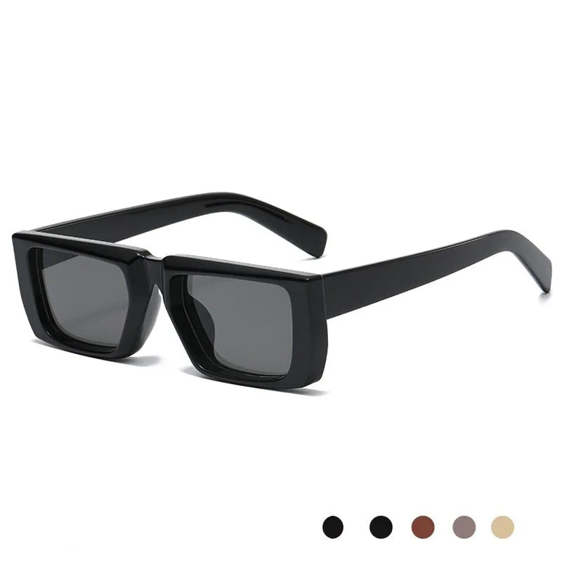 Special-shaped sunglasses with UV400 protection in multiple colour options including black, blue, green and transparent frames
