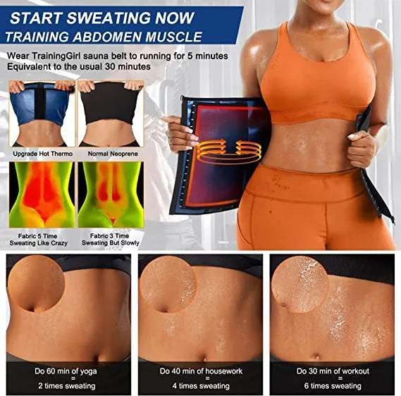 Adjustable neoprene waist shaping belt in blue or silver for abdominal support
