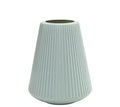 Melamine plastic decorative flower vase in blue, green, pink, or white colours, 16x20cm size