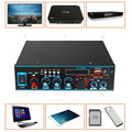Black iron dual-purpose power amplifier body with Bluetooth and FM for home and car use, 20cm size with remote control