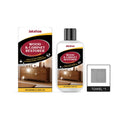 Wooden furniture scratch care solution kit with 100ml bottle and 20x20cm application cloth