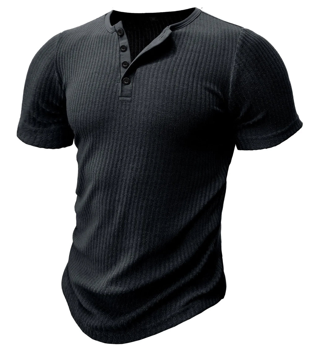 Slim-fit men's sports muscle t-shirt in army green, showing short sleeves and solid colour design.