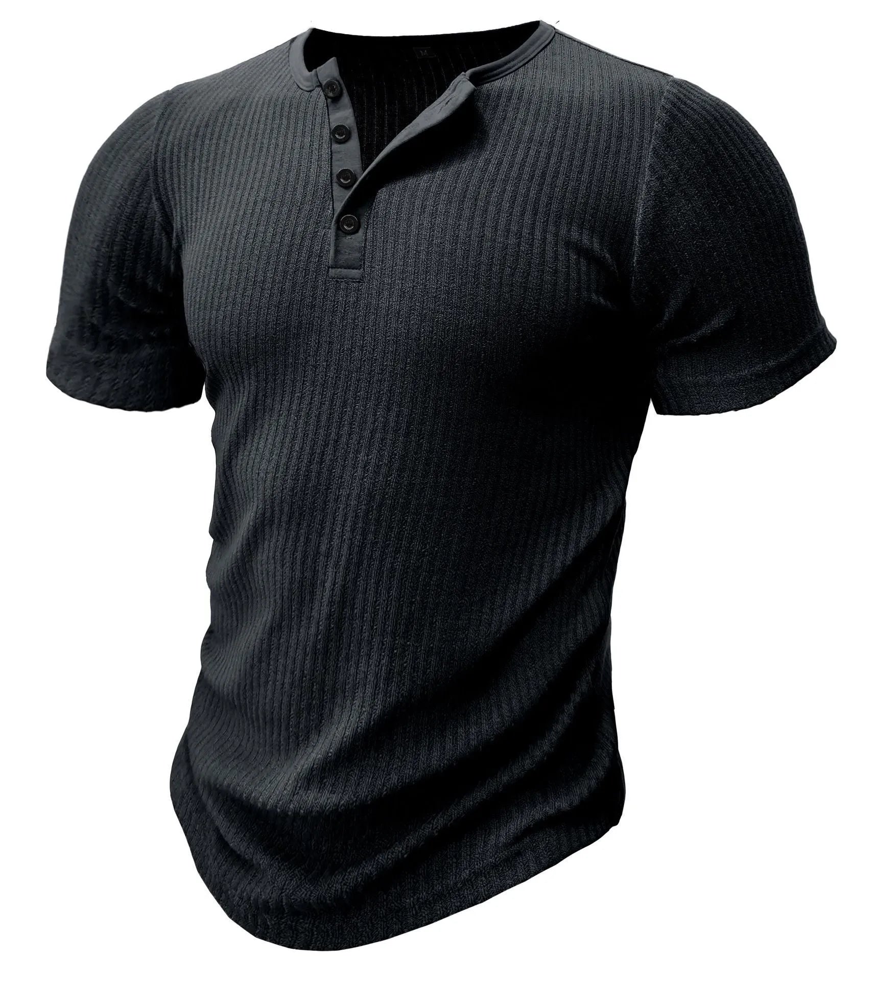 Slim-fit men's sports muscle t-shirt in army green, showing short sleeves and solid colour design.