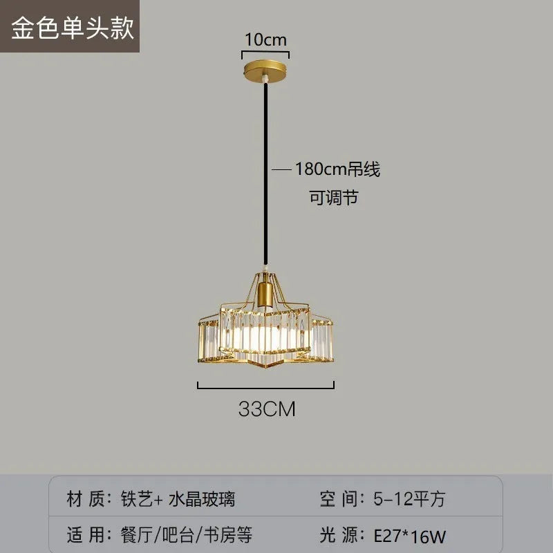 Modern crystal chandelier ceiling lamp with sun lamp design in black iron finish