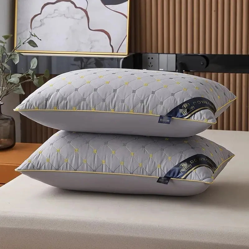 Polyester chemical fibre pillow in argy wormwood light blue measuring 48x74cm with adjustable weight options