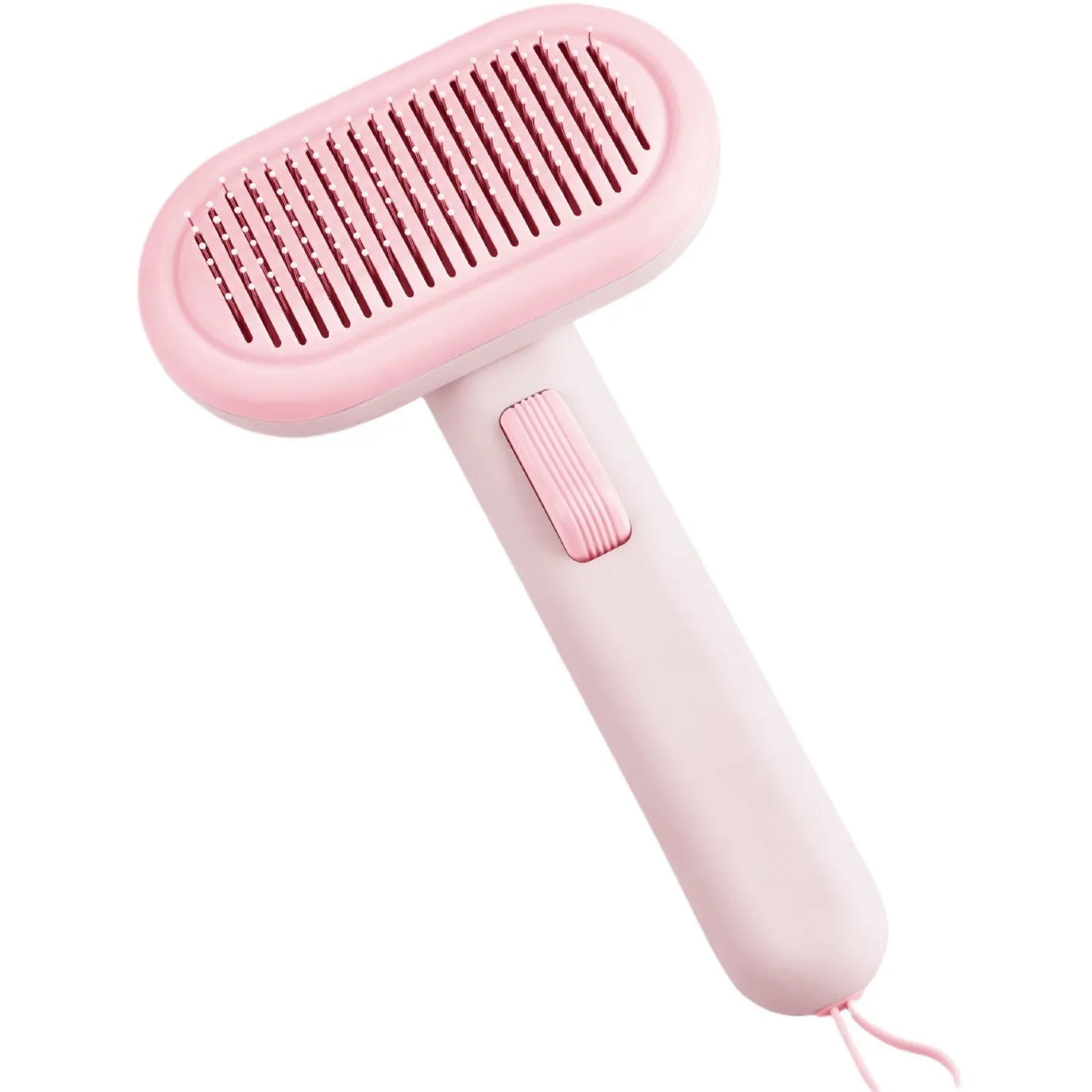 Large pet grooming comb with integrated shaver and knot untying function in light green colour