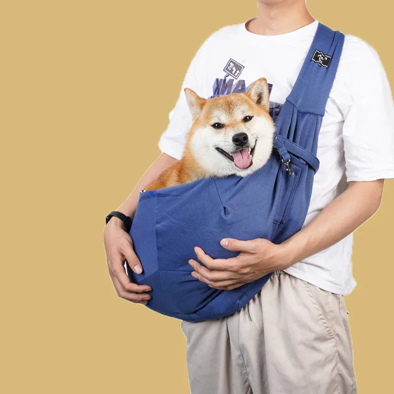 Cat-themed messenger bag folded and unfolded showing multiple compartments and adjustable shoulder strap