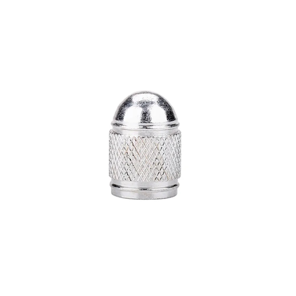 Aluminium mountain bike tyre valve cap in five colour options with screw fitting