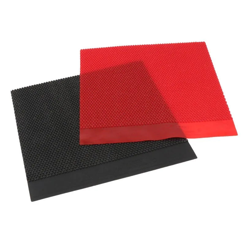 Table tennis rubber sheet with small particle surface in black and red colour options