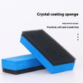 Car repair wax kit containing scratch removal wax, brightening wax, and frosted sponge applicator for paint restoration