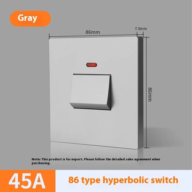 25A or 45A 3-pole illuminated power switch in gold, grey or white colours