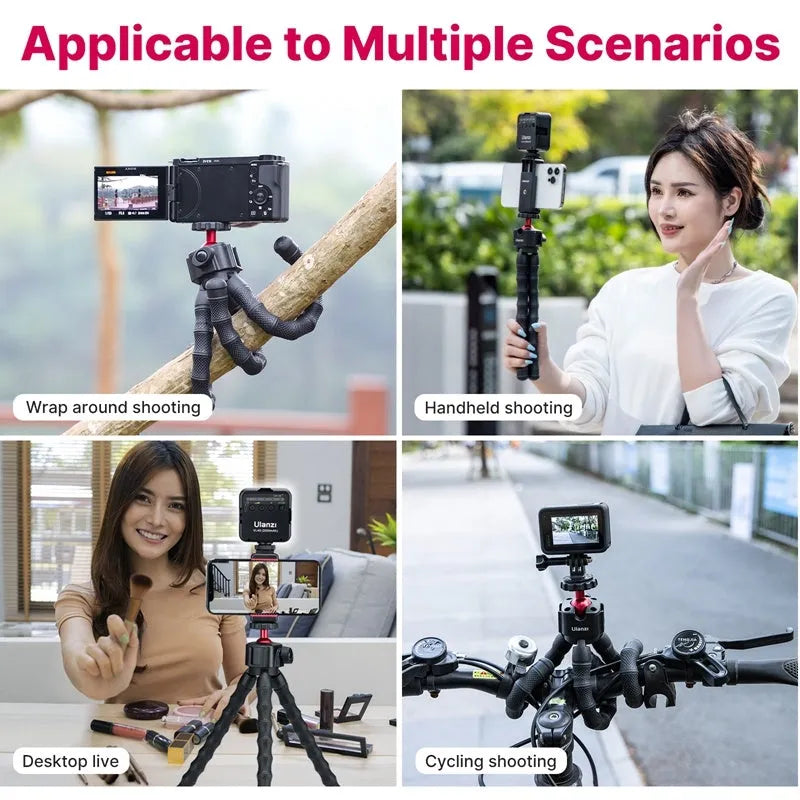 Multifunctional photography and video VLOG suite complete kit with tripod in 2985 set colour
