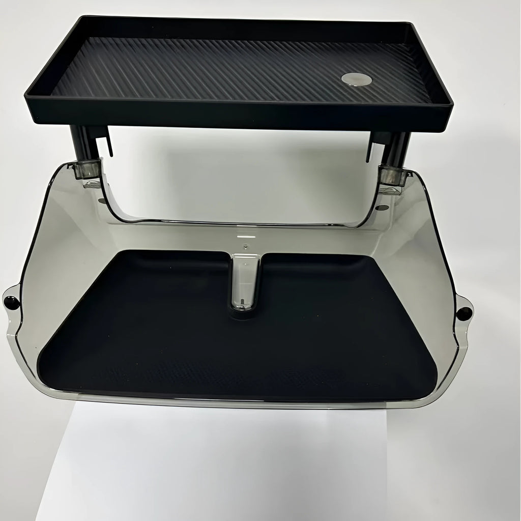 Black ABS plastic storage box for under the Tesla Model 3 and Y centre touchscreen.