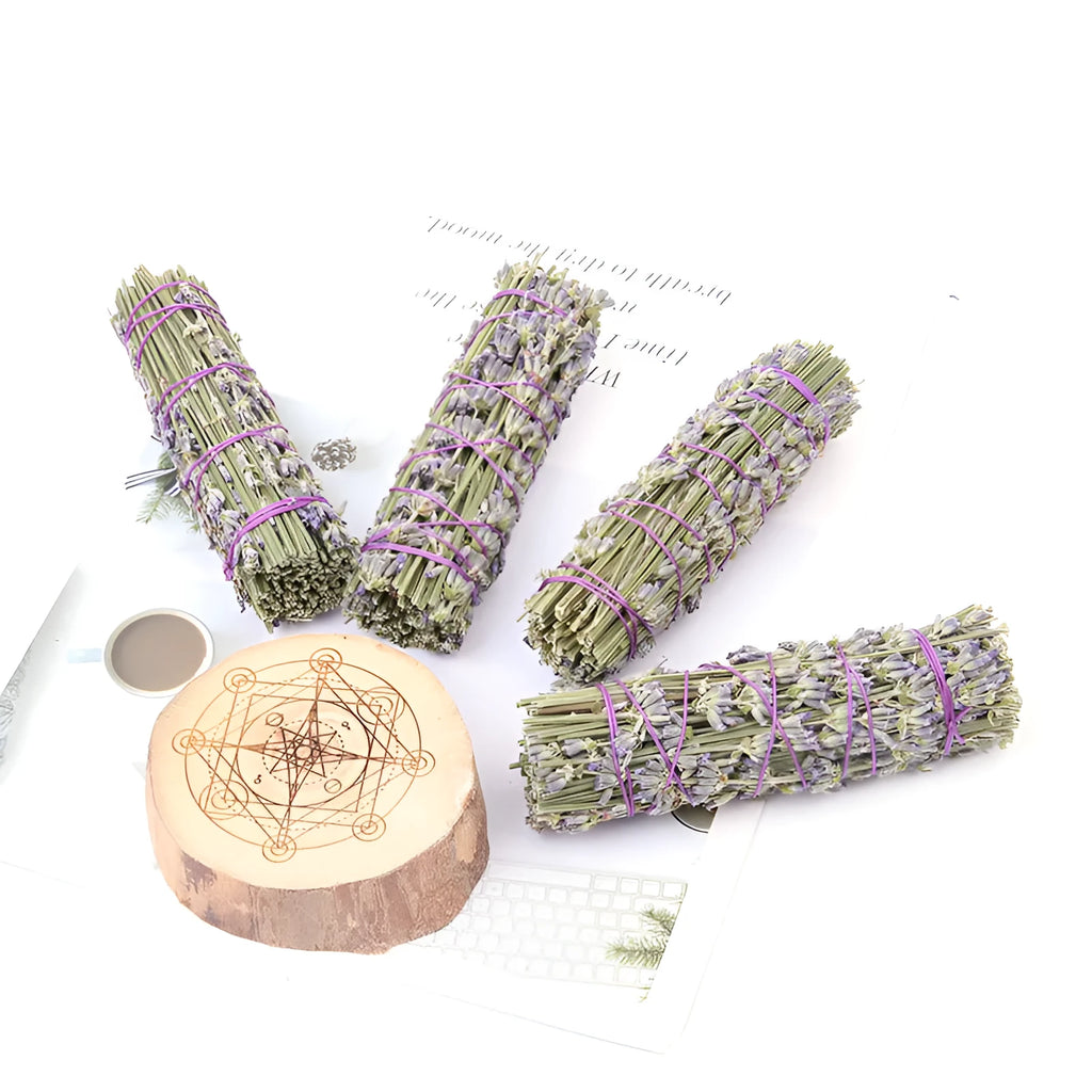 4-inch natural dried flower aromatherapy stick with lavender fragrance for portable scent diffusion
