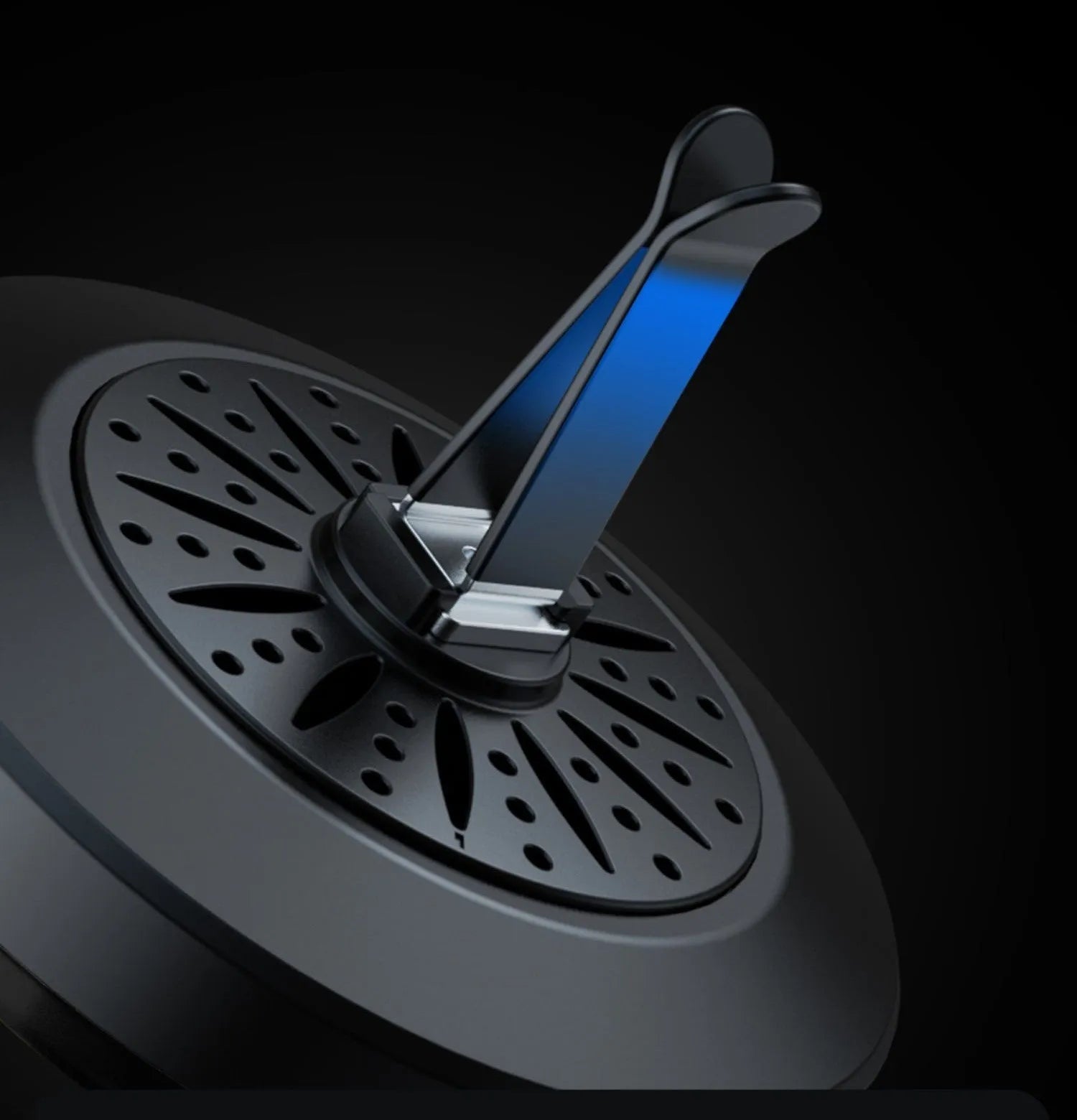 Car air outlet aromatherapy with RGB lighting and essential oil reservoir