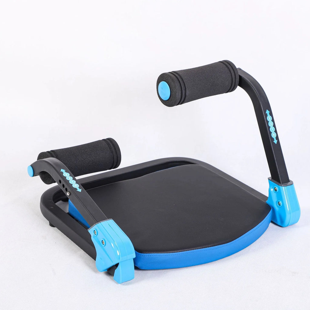 Household mini multifunctional abdominal device in sky blue or red colours for fitness training