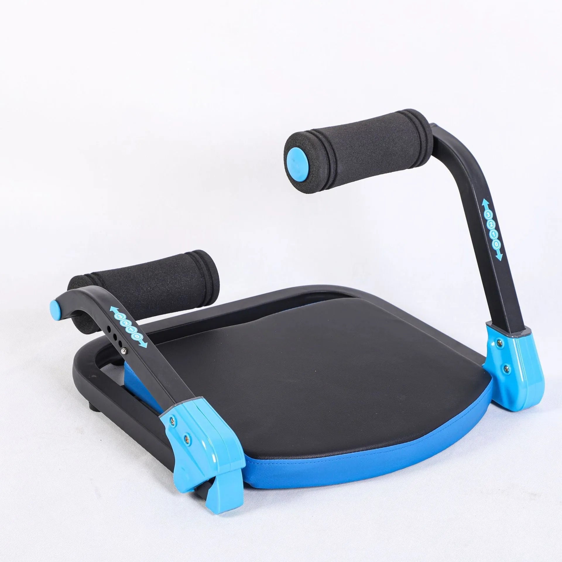 Household mini multifunctional abdominal device in sky blue or red colours for fitness training