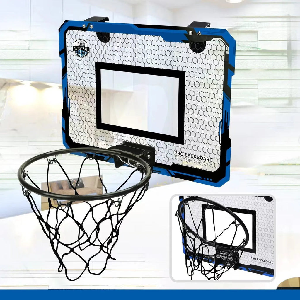 Foldable basketball frame with parallel panel backboard mounted using suction cups